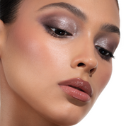 Luxe Glam Compact Shade 'Cool' model look on a white background.